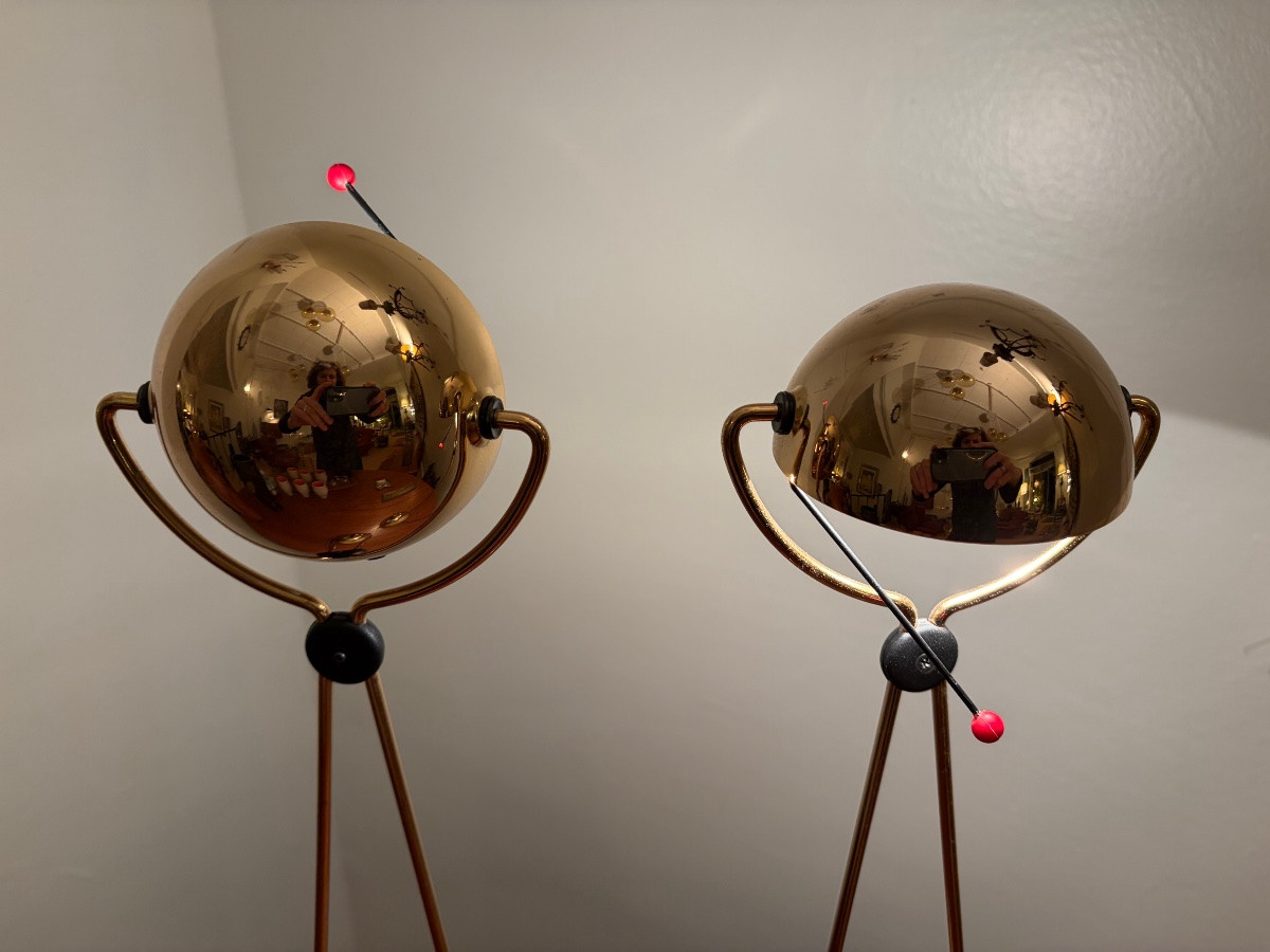 Pair Of Meridiana Lamps By Stefano Cevoli, Italy, Circa 1980.-photo-1