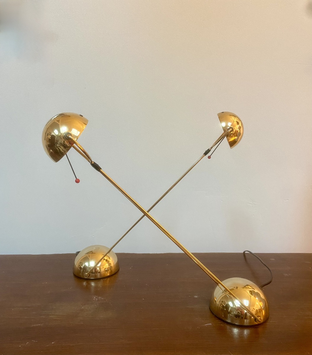 Pair Of Meridiana Lamps By Stefano Cevoli, Italy, Circa 1980.-photo-4