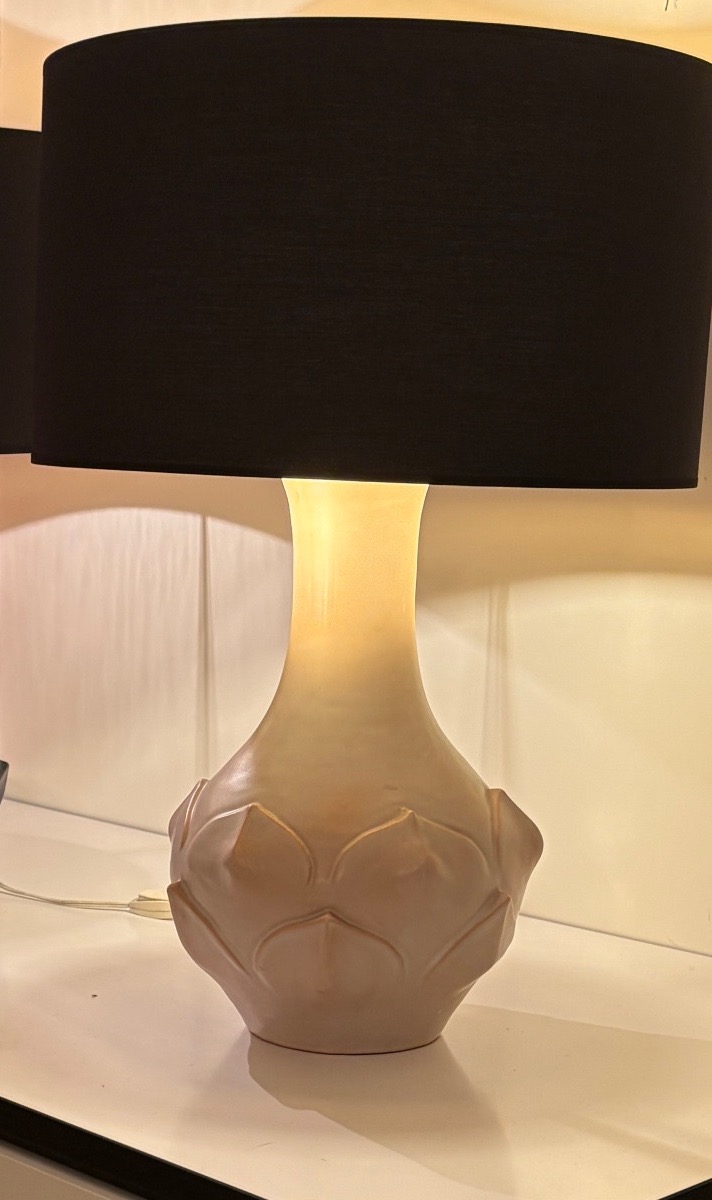  White Ceramic Lamps.