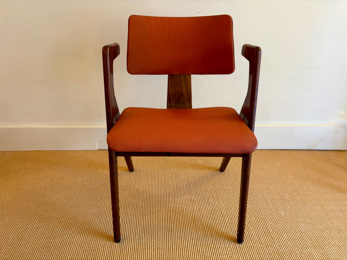 Pair Of Hillestak Model Armchairs By Robin Day, 1950s.-photo-4