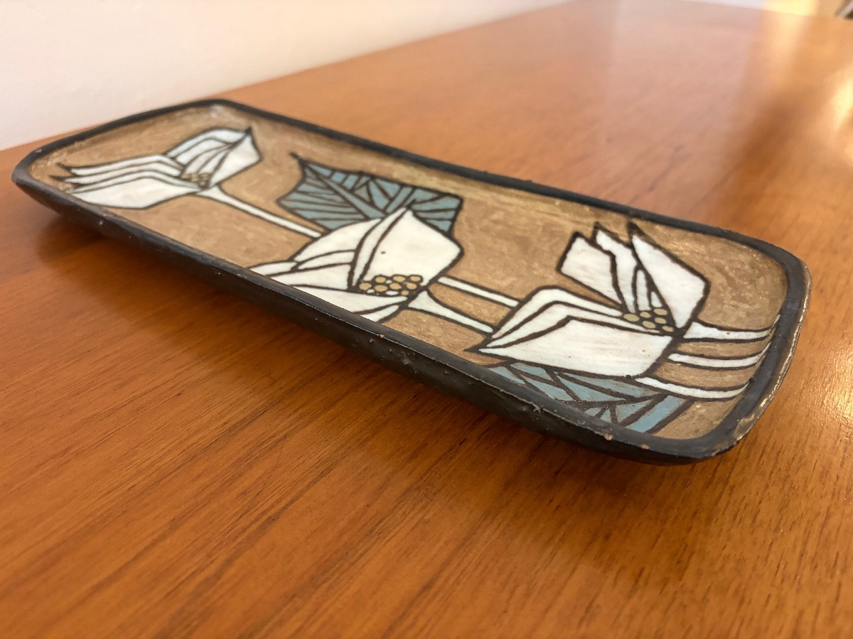 Vide poche Art-Déco en céramique par Odette Dijeux, Namur.-photo-3