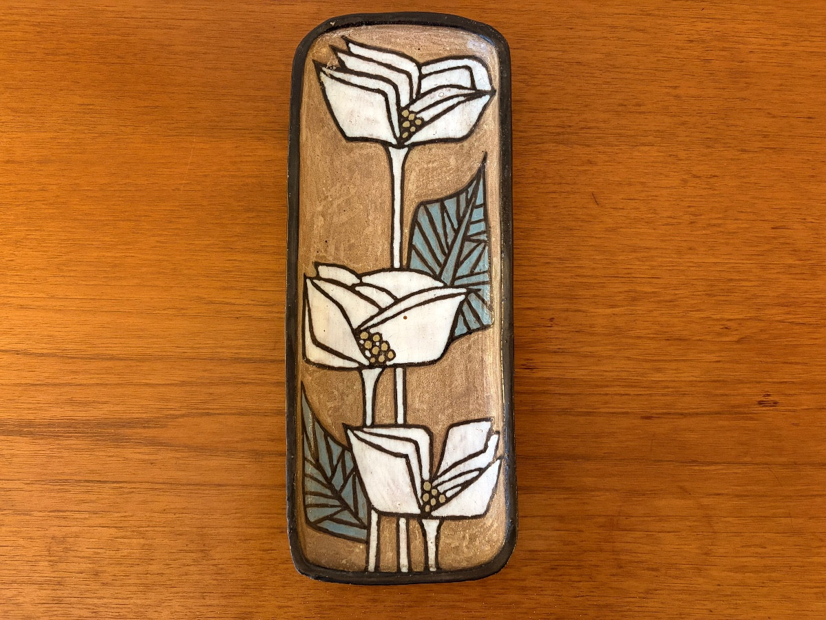 Vide poche Art-Déco en céramique par Odette Dijeux, Namur.