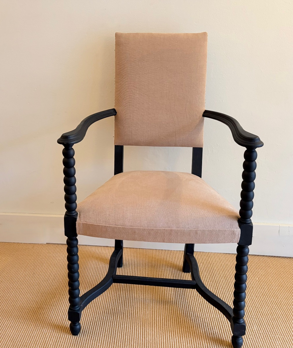 Paire de fauteuils de style Louis 13.-photo-1