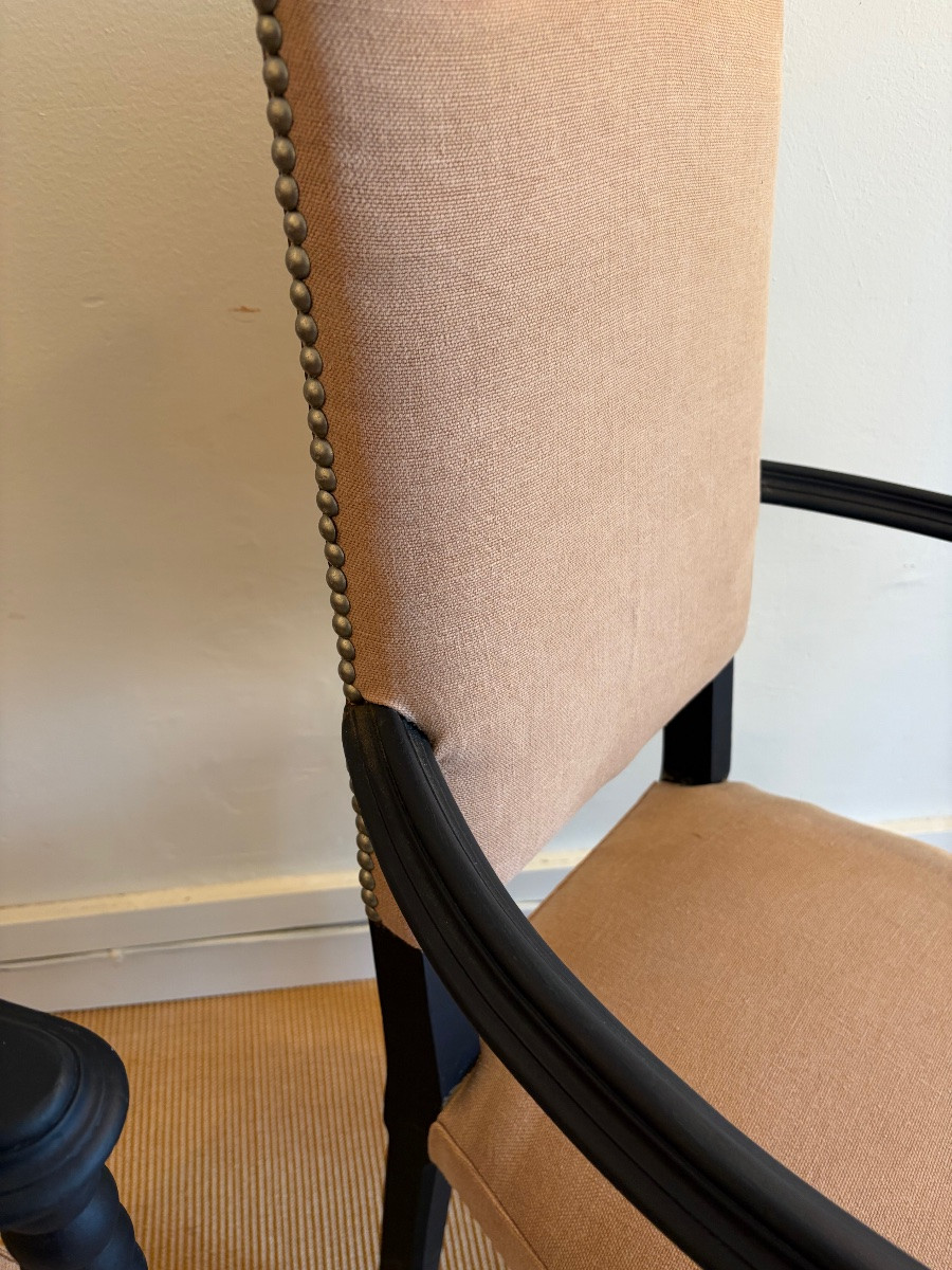 Paire de fauteuils de style Louis 13.-photo-5