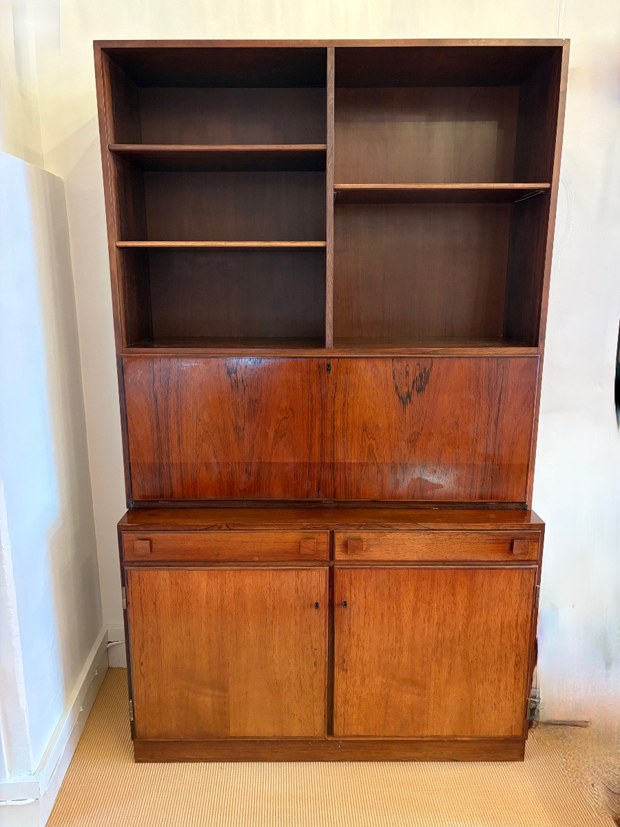 Rosewood Secretary Desk/library, Denmark, 1960s.-photo-4