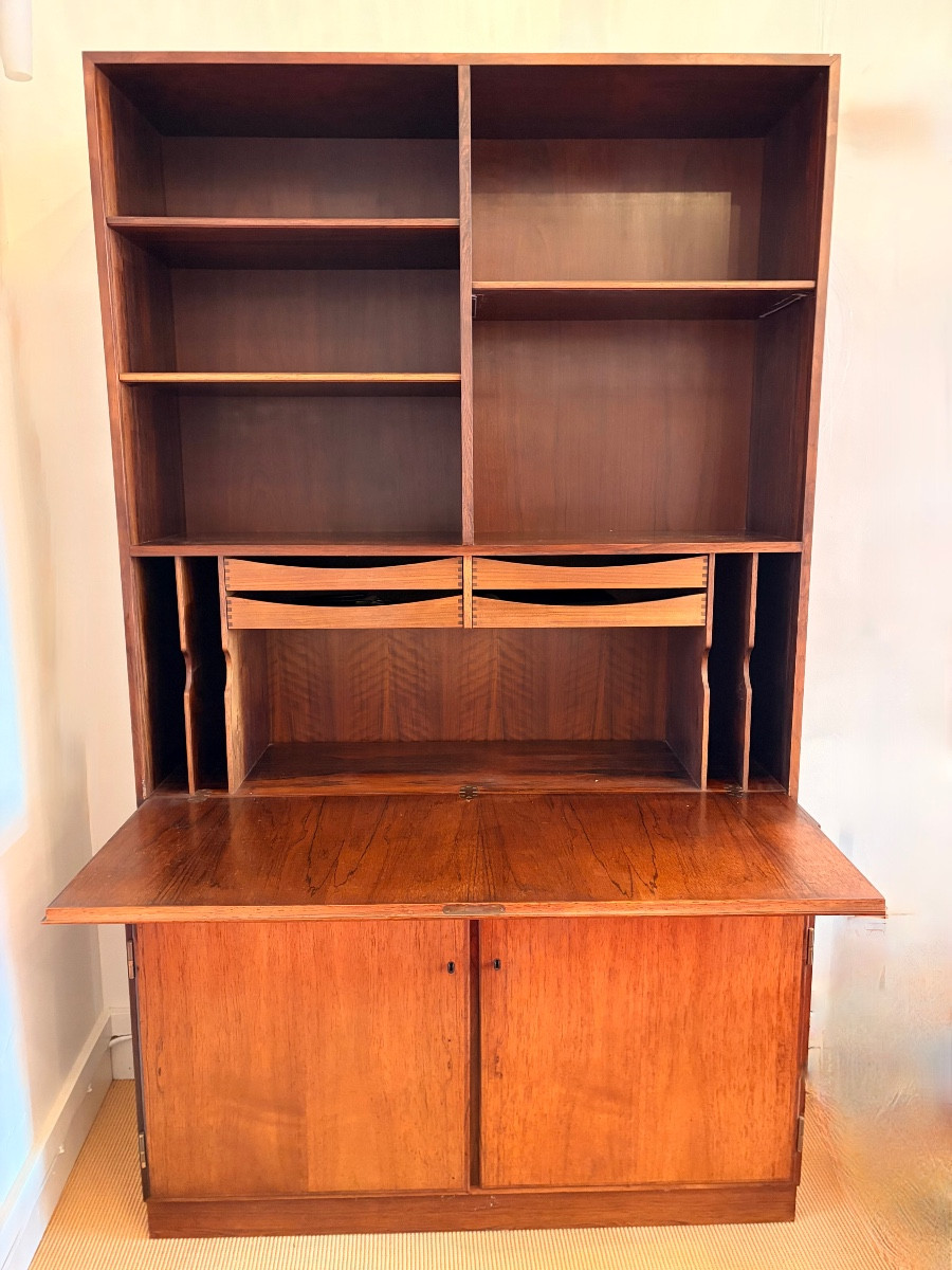 Rosewood Secretary Desk/library, Denmark, 1960s.