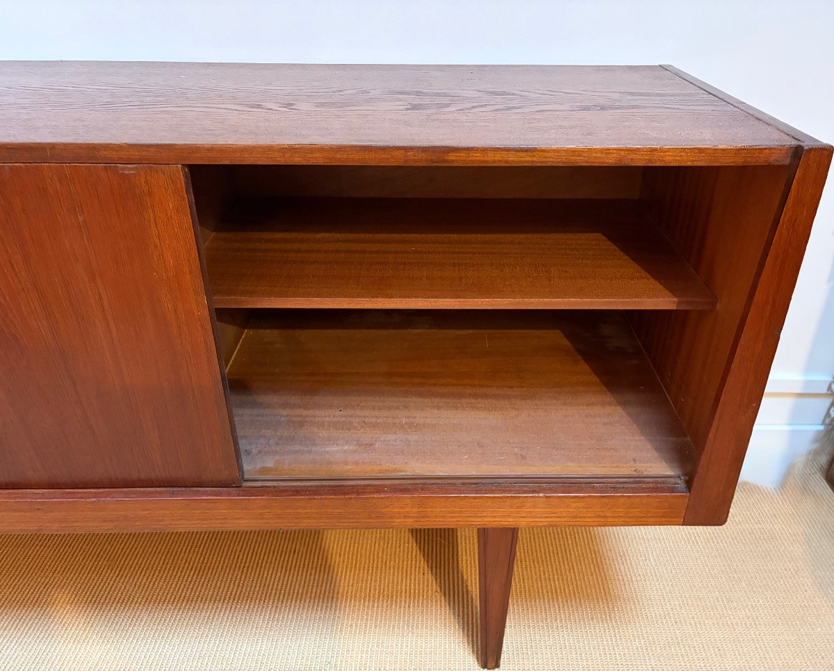 A 1960s Teak Sideboard With Sliding Doors.-photo-1