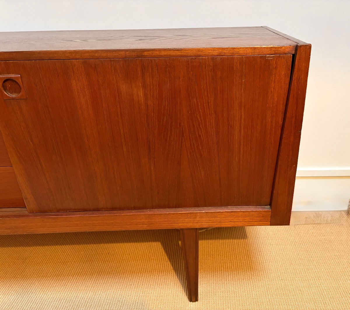 A 1960s Teak Sideboard With Sliding Doors.-photo-6