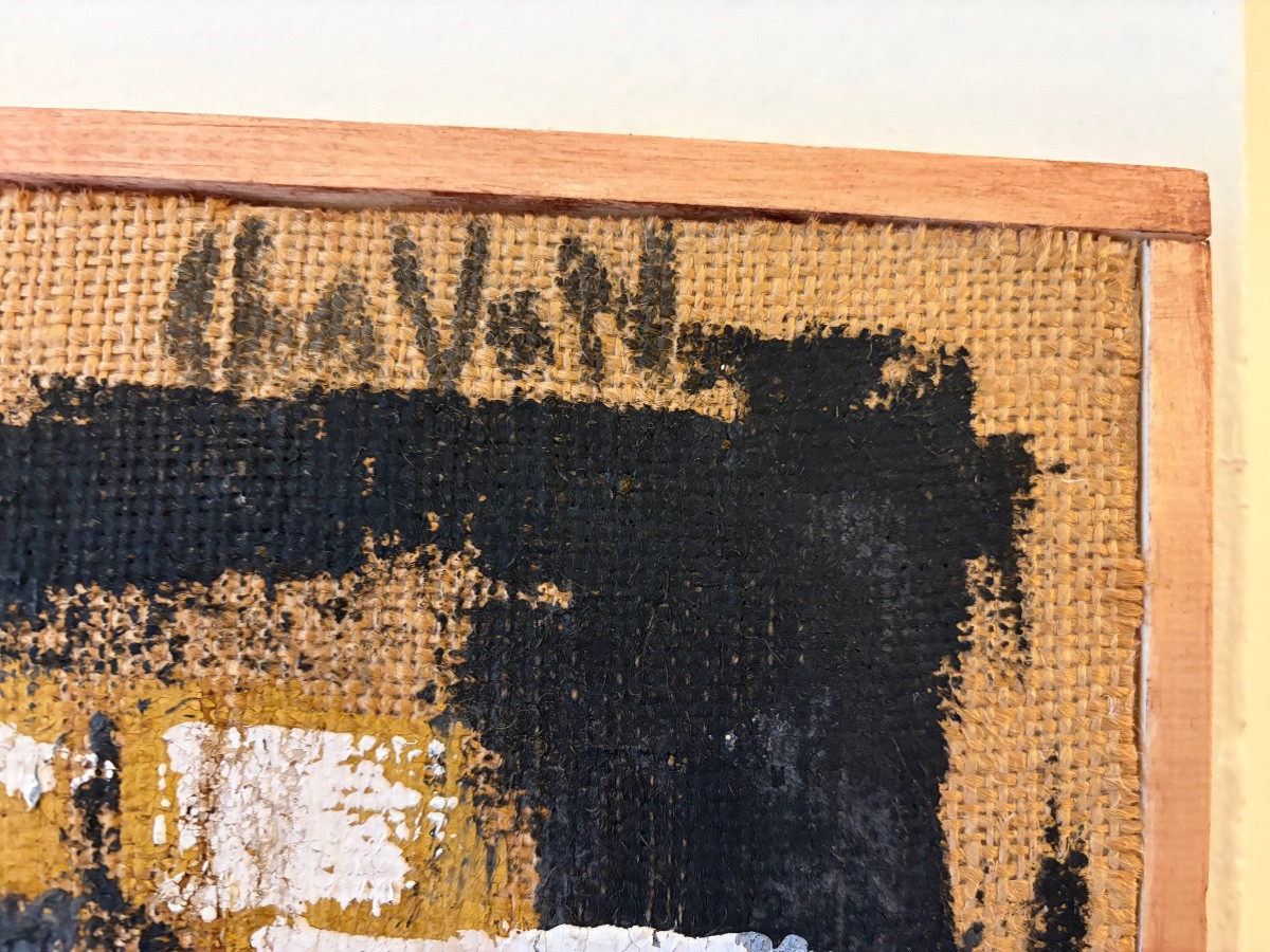 Abstract Composition, Oil On Canvas, Signed Chavan.-photo-3