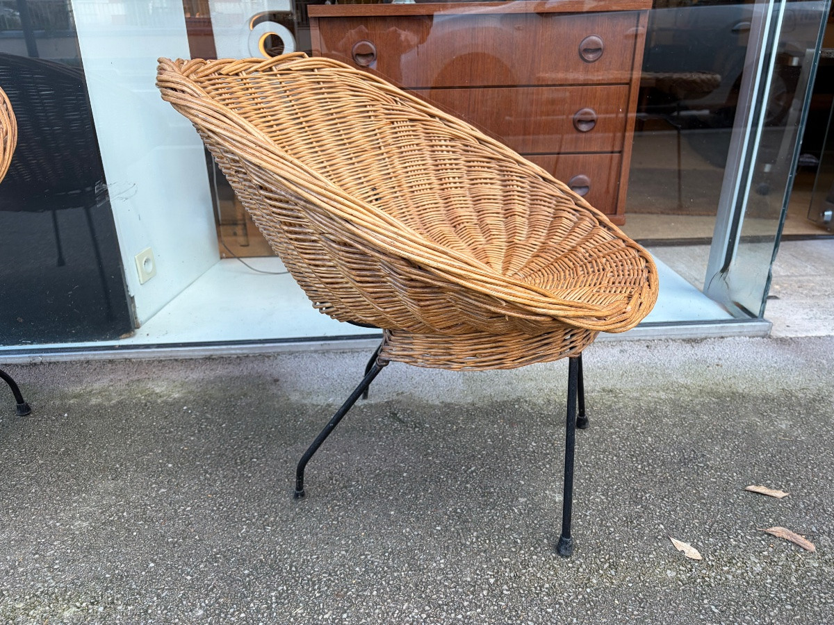 Rattan Garden Furniture From The 1950s.-photo-2