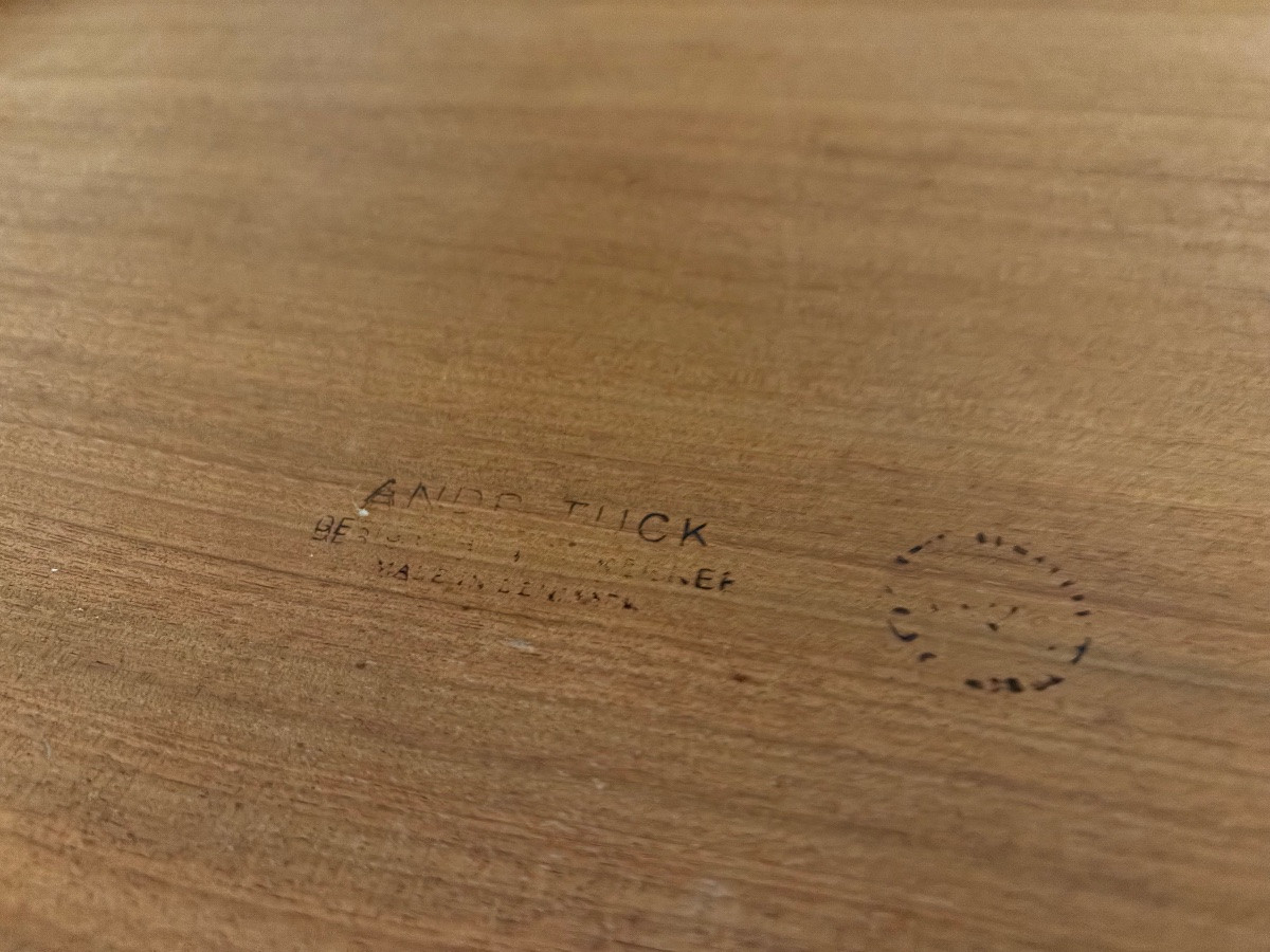 Table basse en teck par Hans J Wegner pour Andreas Tuck, Danemark, vers 1950.-photo-6