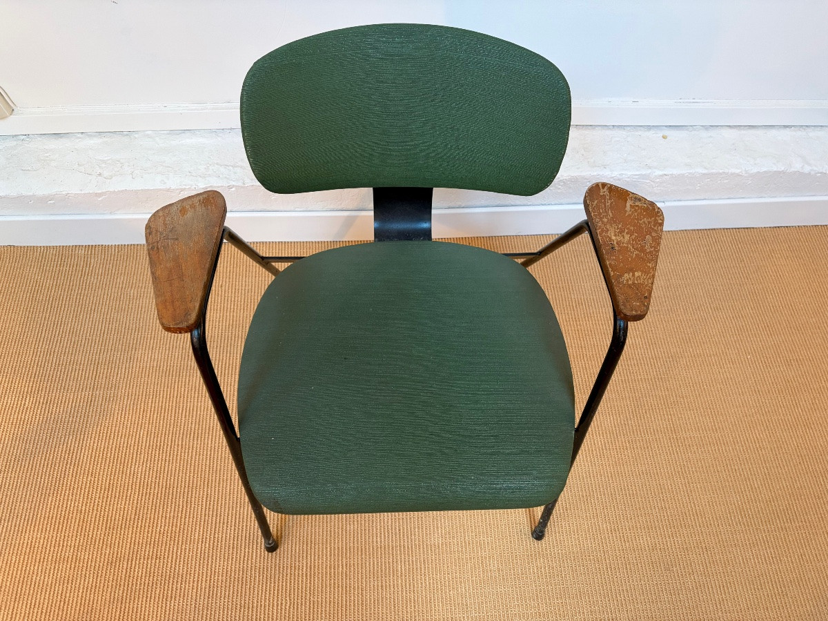 Fauteuil par Willy Van Der Meeren, Belgique, vers 1950.-photo-1