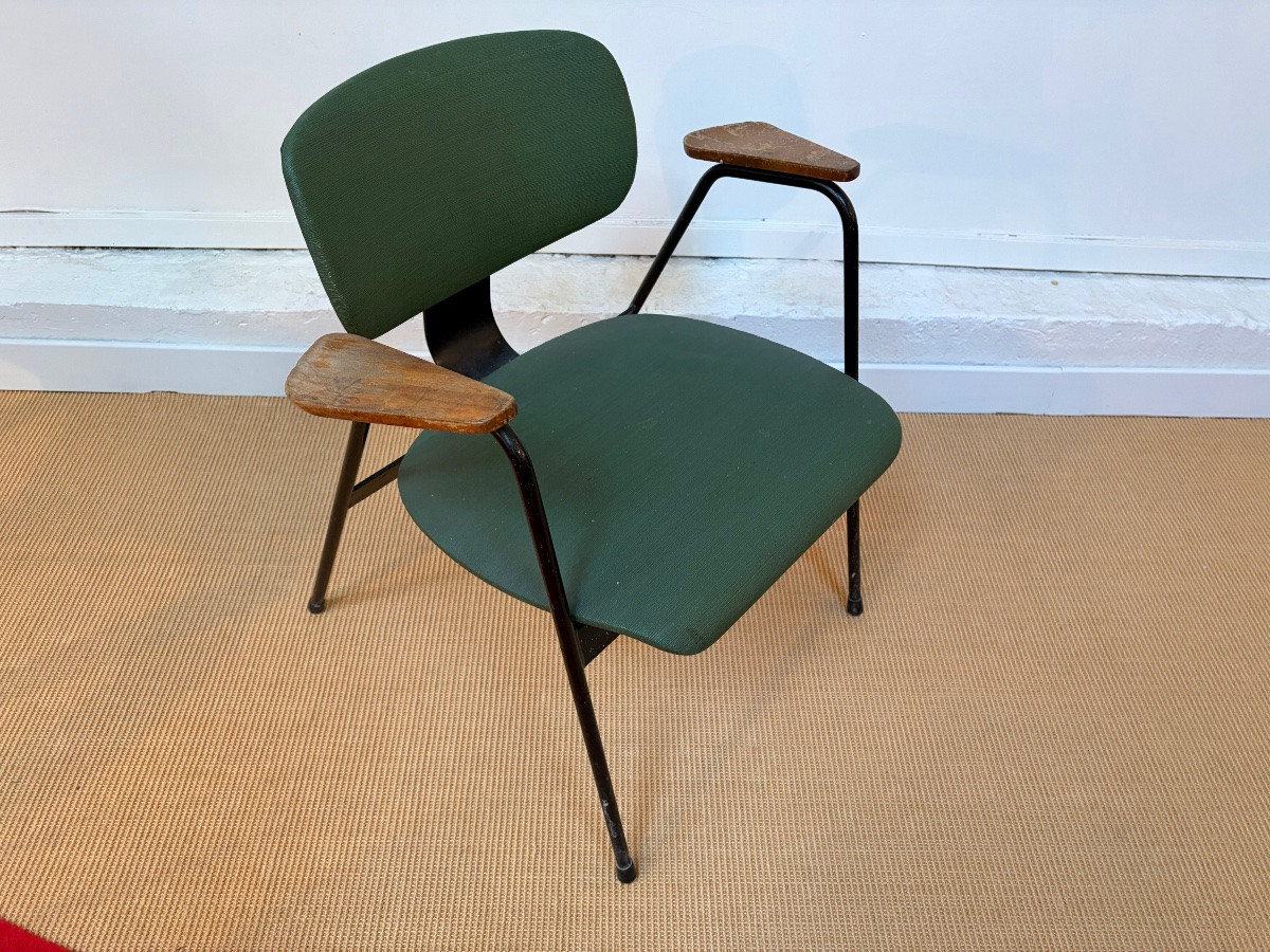 Fauteuil par Willy Van Der Meeren, Belgique, vers 1950.-photo-3