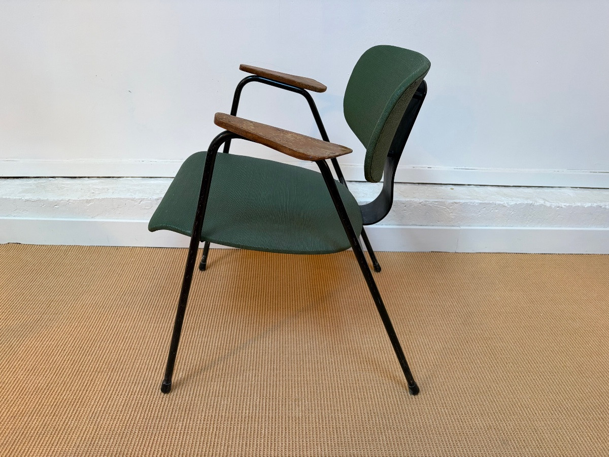 Fauteuil par Willy Van Der Meeren, Belgique, vers 1950.-photo-4