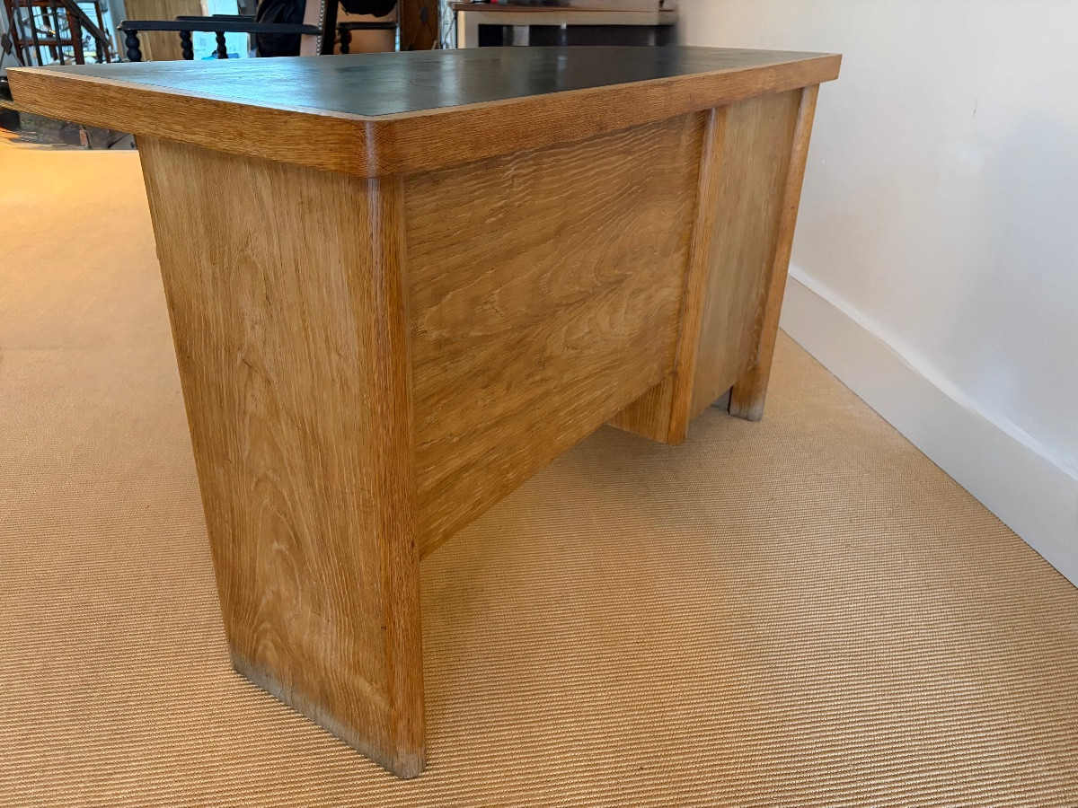 Bureau moderniste en chêne des années 40.-photo-6