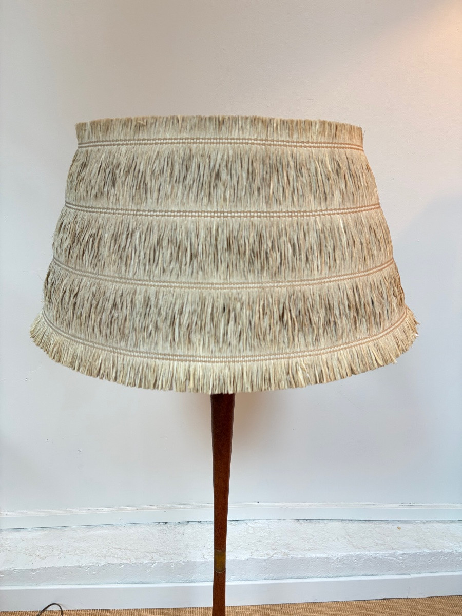 Scandinavian Teak Floor Lamp, Circa 1960.-photo-4