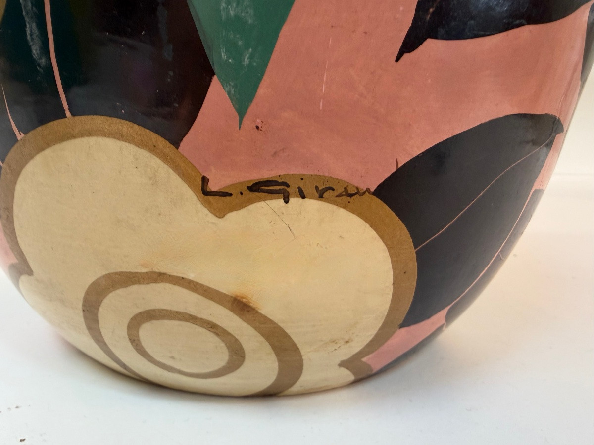Art-deco Ceramic Vase By Louis Giraud In Vallauris, Circa 1940.-photo-2