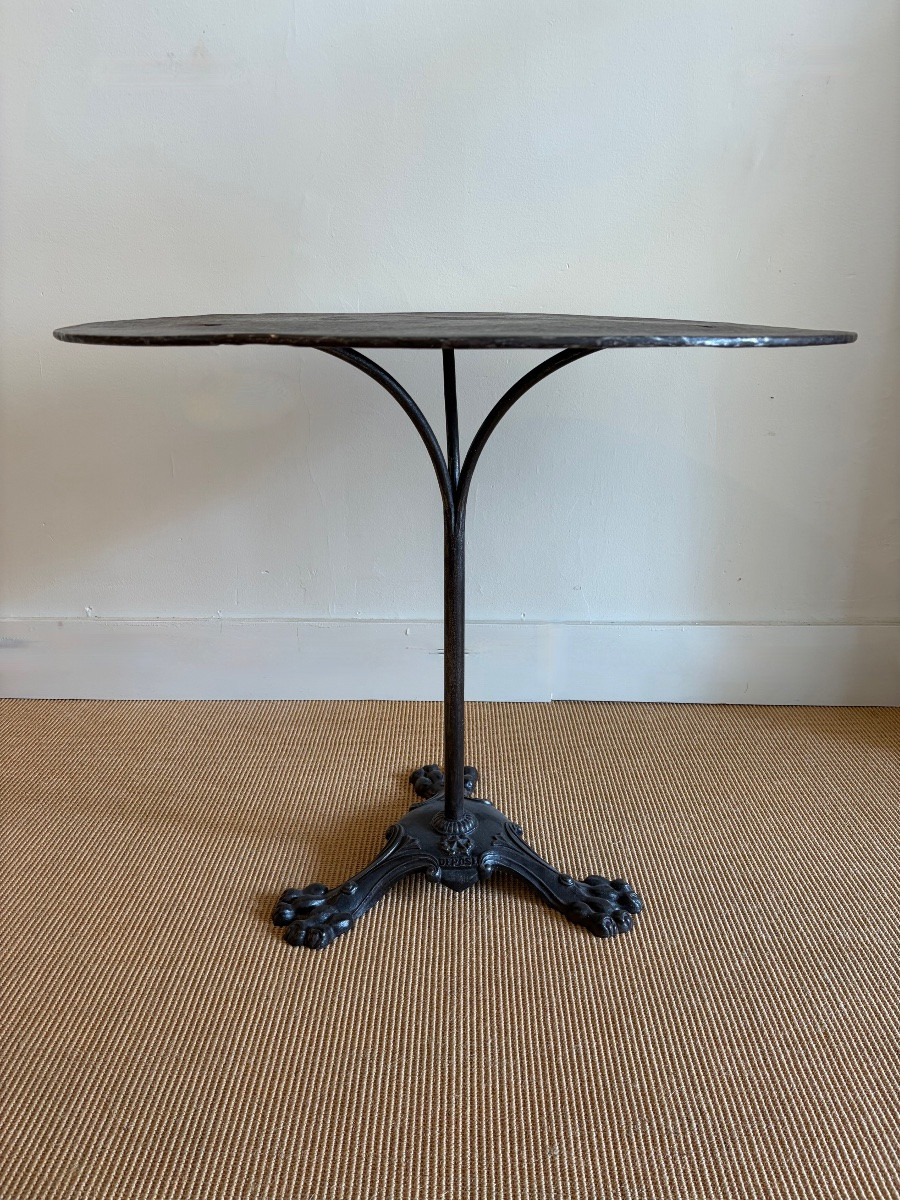Table de jardin ou table bistrot en métal.-photo-2