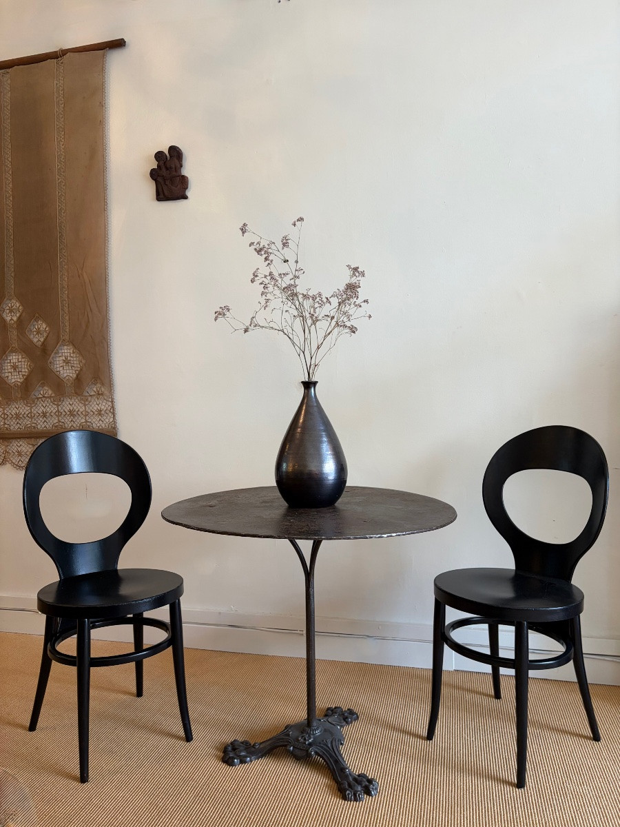 Table de jardin ou table bistrot en métal.-photo-3