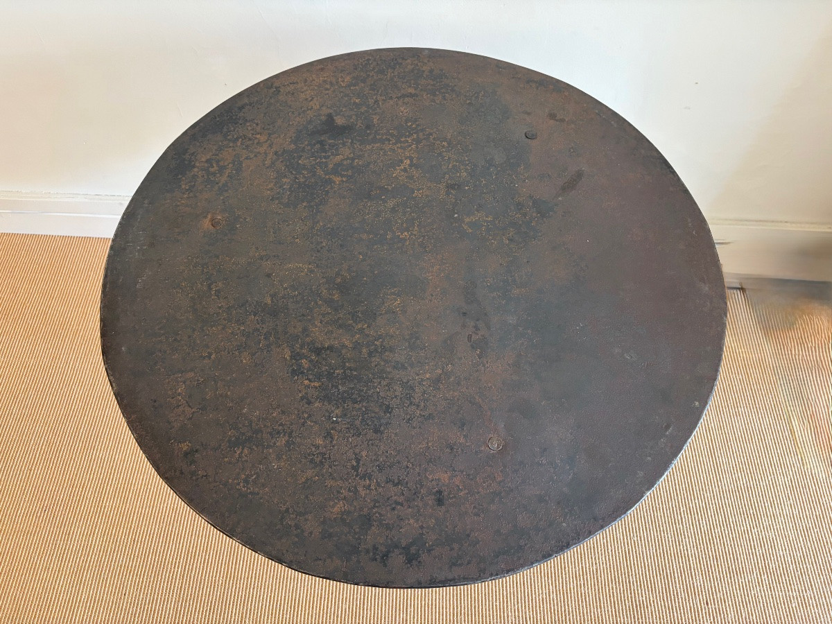 Table de jardin ou table bistrot en métal.-photo-2