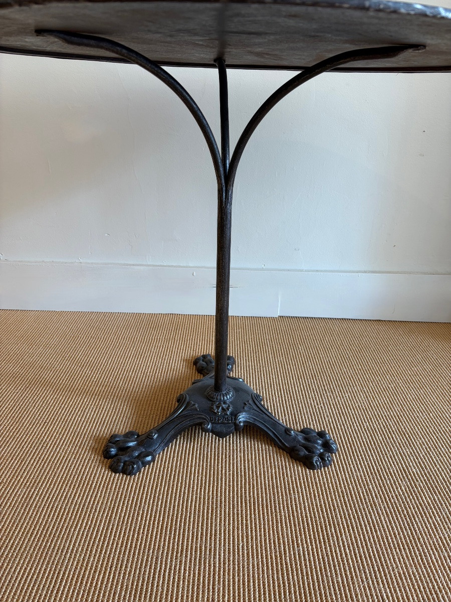 Table de jardin ou table bistrot en métal.-photo-3