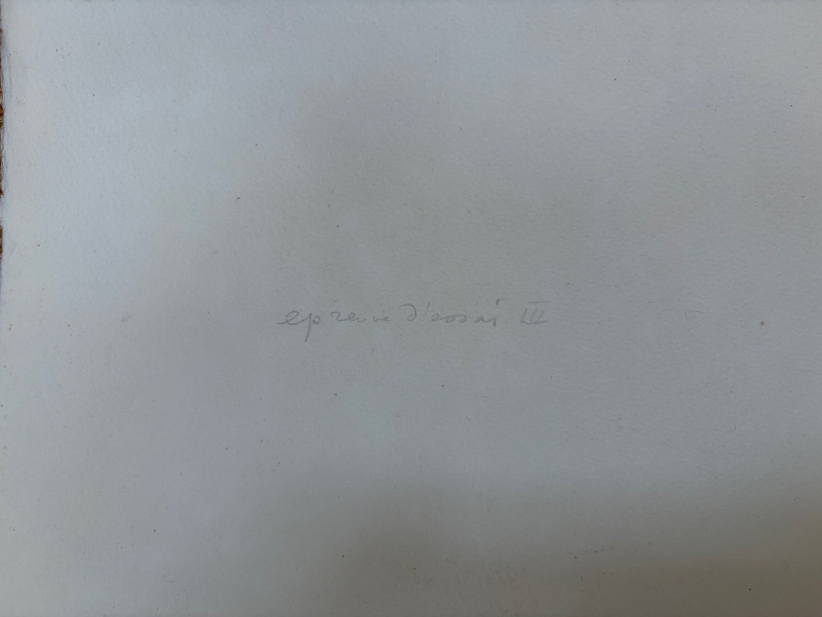 Lithograph, Trial Proof, By Marita Poest Clément (1928-2025)-photo-3