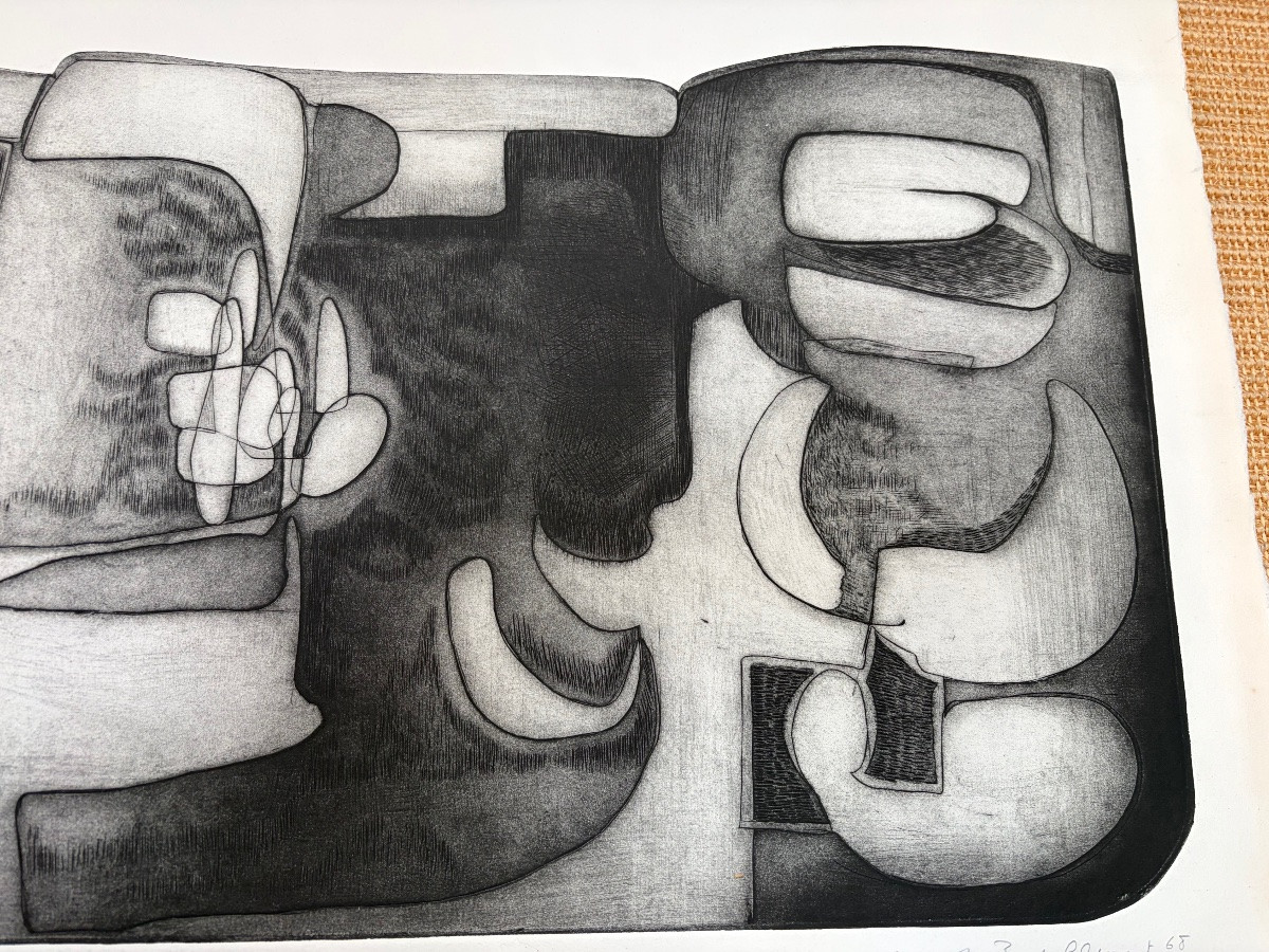Marita Poest Clément, Lithograph, Artist's Proof, Fond De l'Eau, 1965.-photo-2
