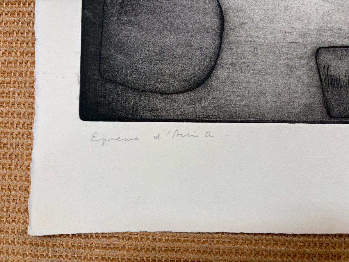 Marita Poest Clément, Lithograph, Artist's Proof, Fond De l'Eau, 1965.-photo-6