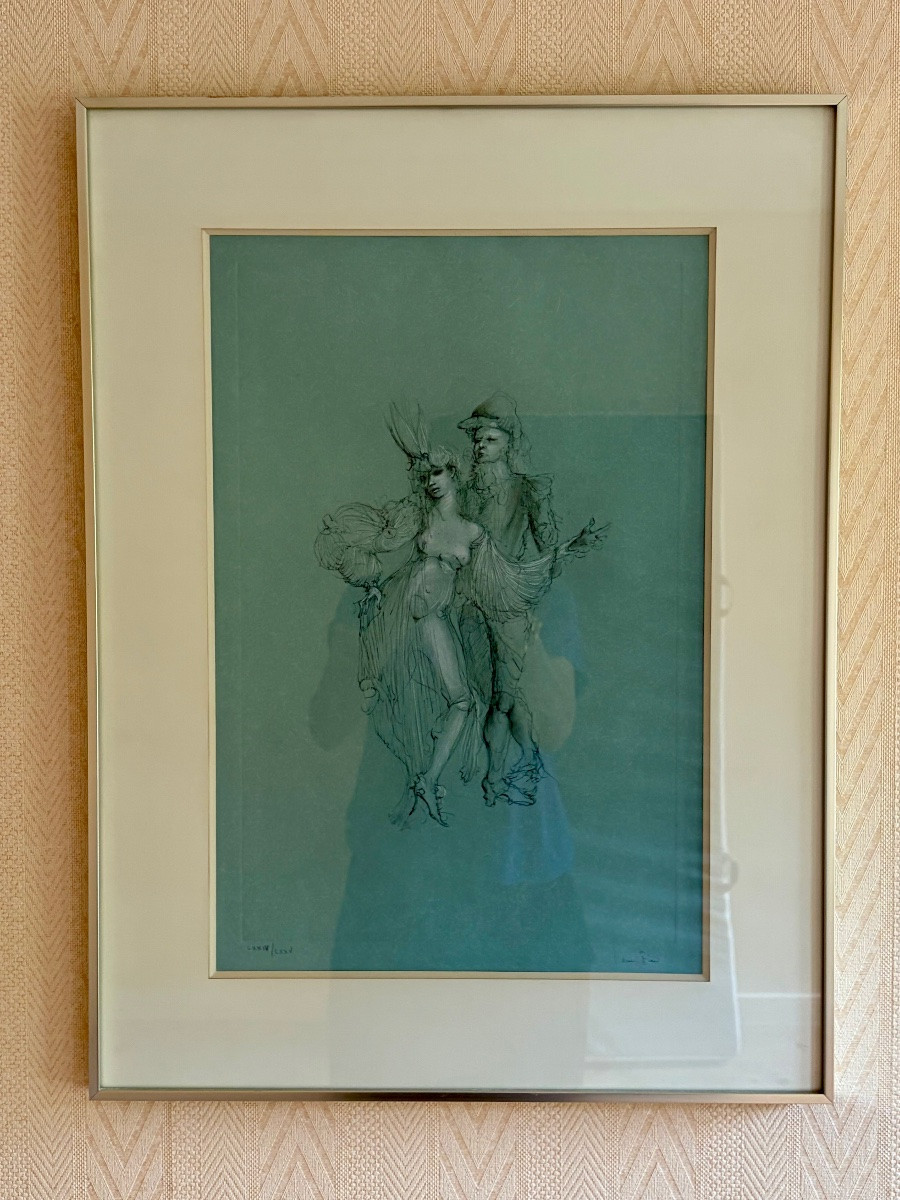 Leonor Fini, lithographie (1907-1996) Couple.-photo-2