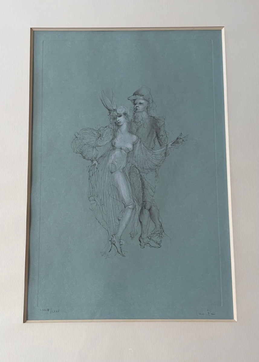 Leonor Fini, lithographie (1907-1996) Couple.-photo-4