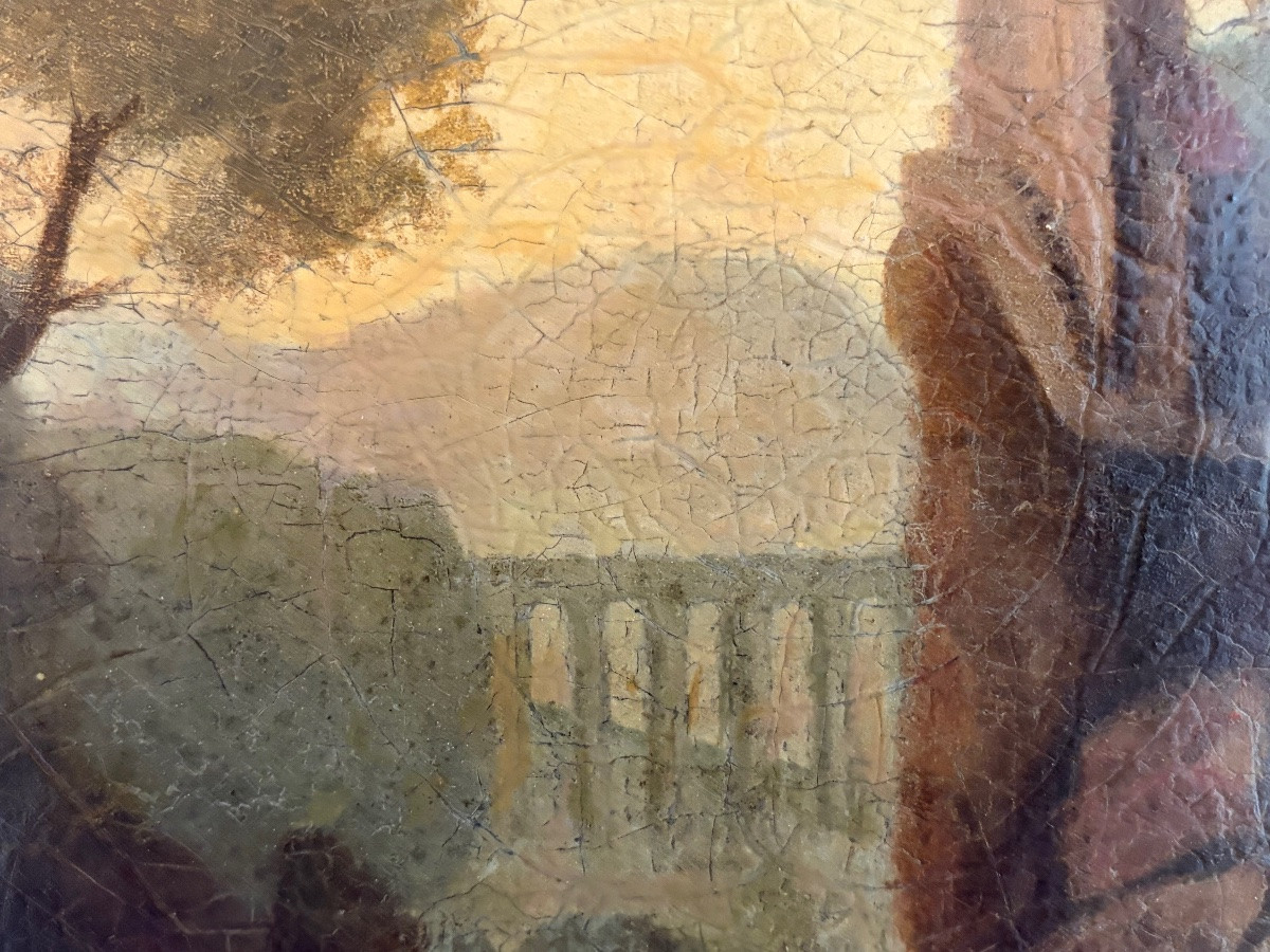 Painting - Oil On Canvas - Landscape - Ecole XIX ème-photo-3