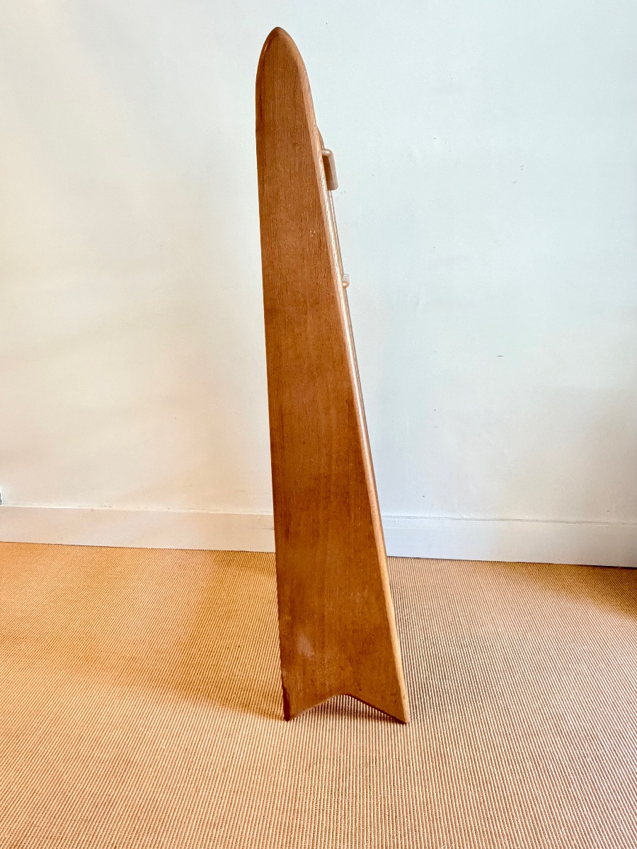 Etagère en chêne blond par Pierre Cruège, vers 1950.-photo-4