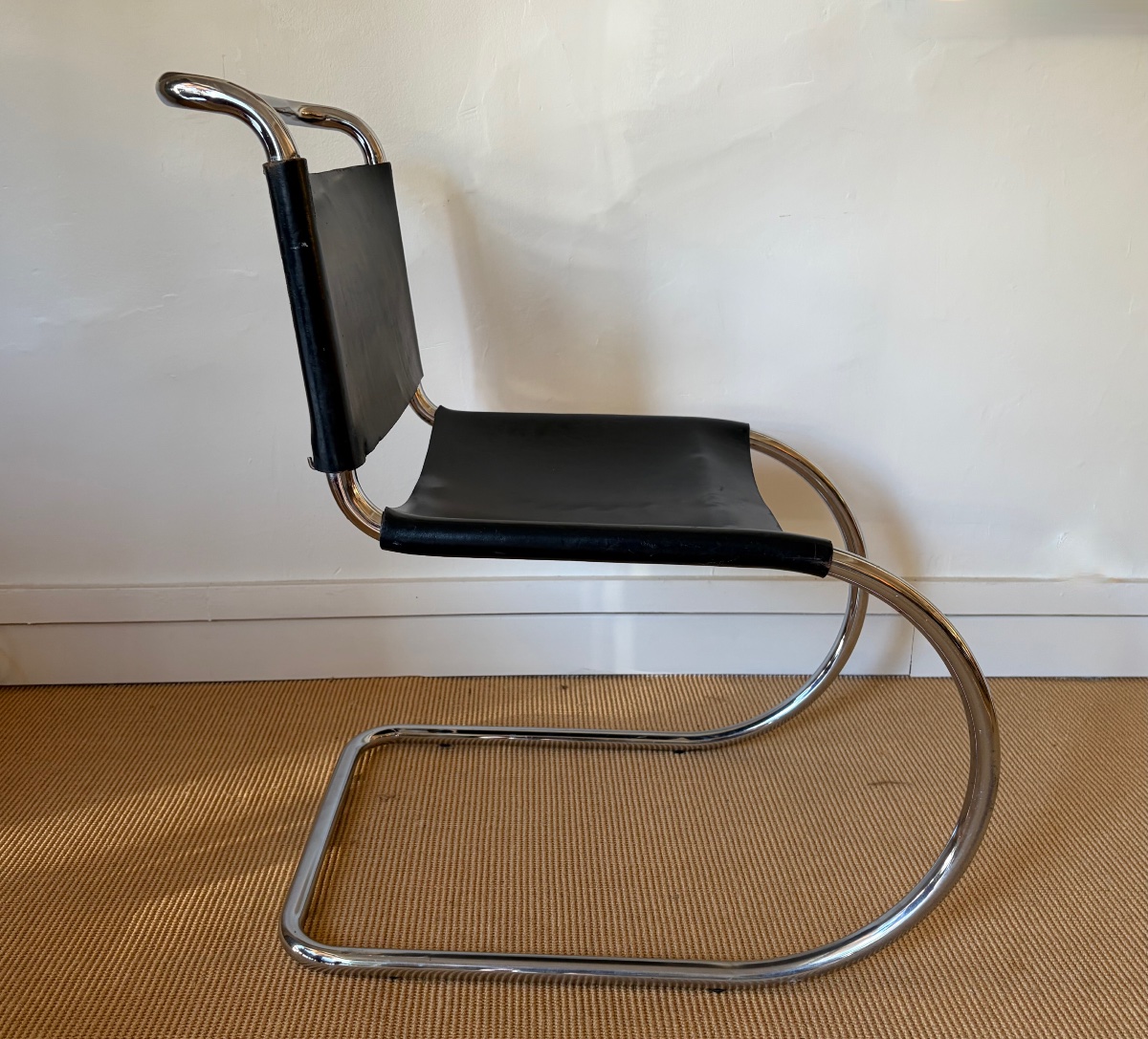 Set Of 4 Mr10 Chairs By Mies Van Der Rohe For Knoll, Circa 1970.-photo-4