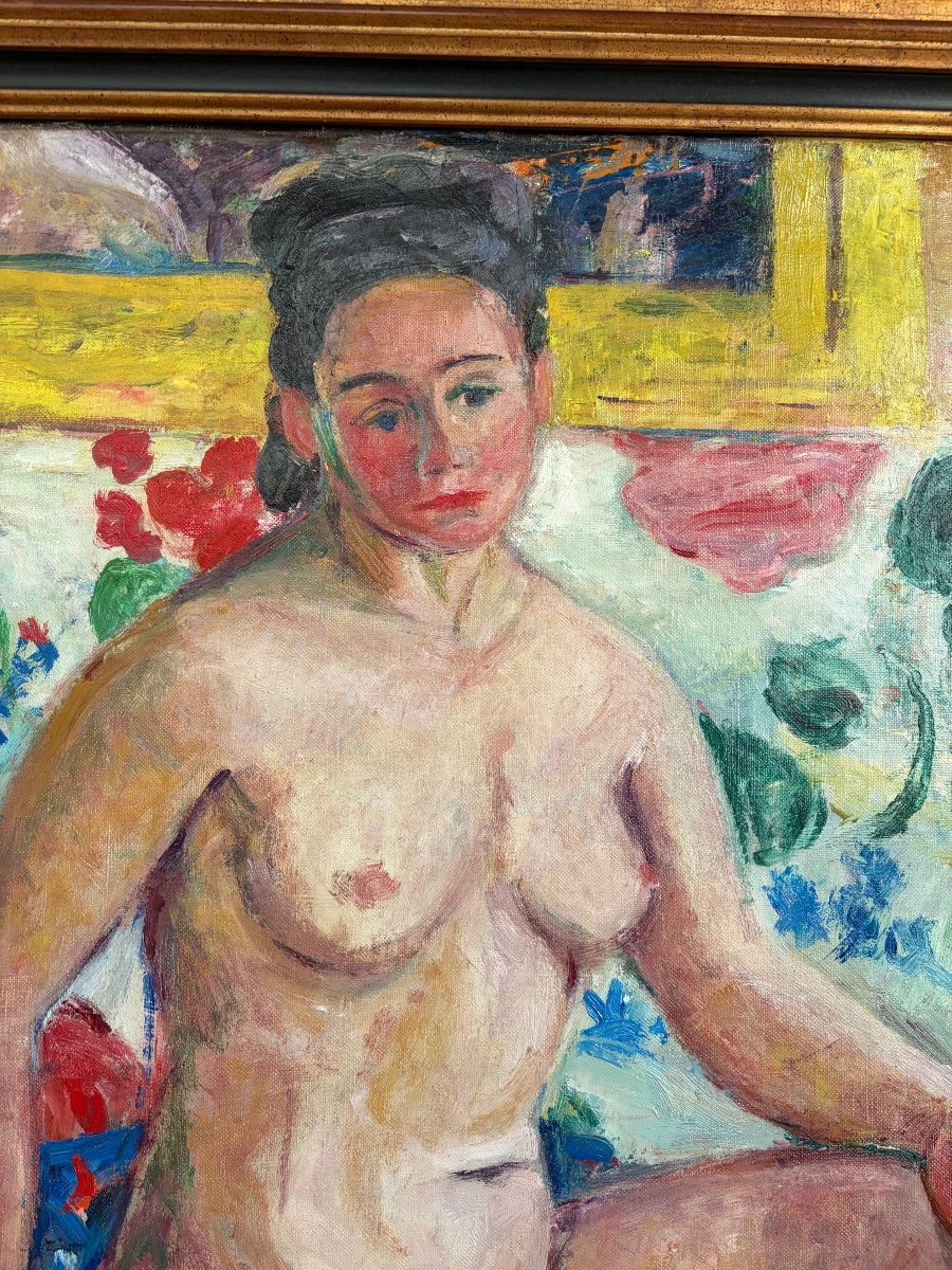Robert Savary (1920–2000), Femal Nude Oil On  Canvas, 1947.-photo-3