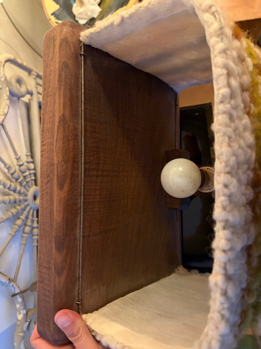 Wool Wall Sconce, 1960s.-photo-2