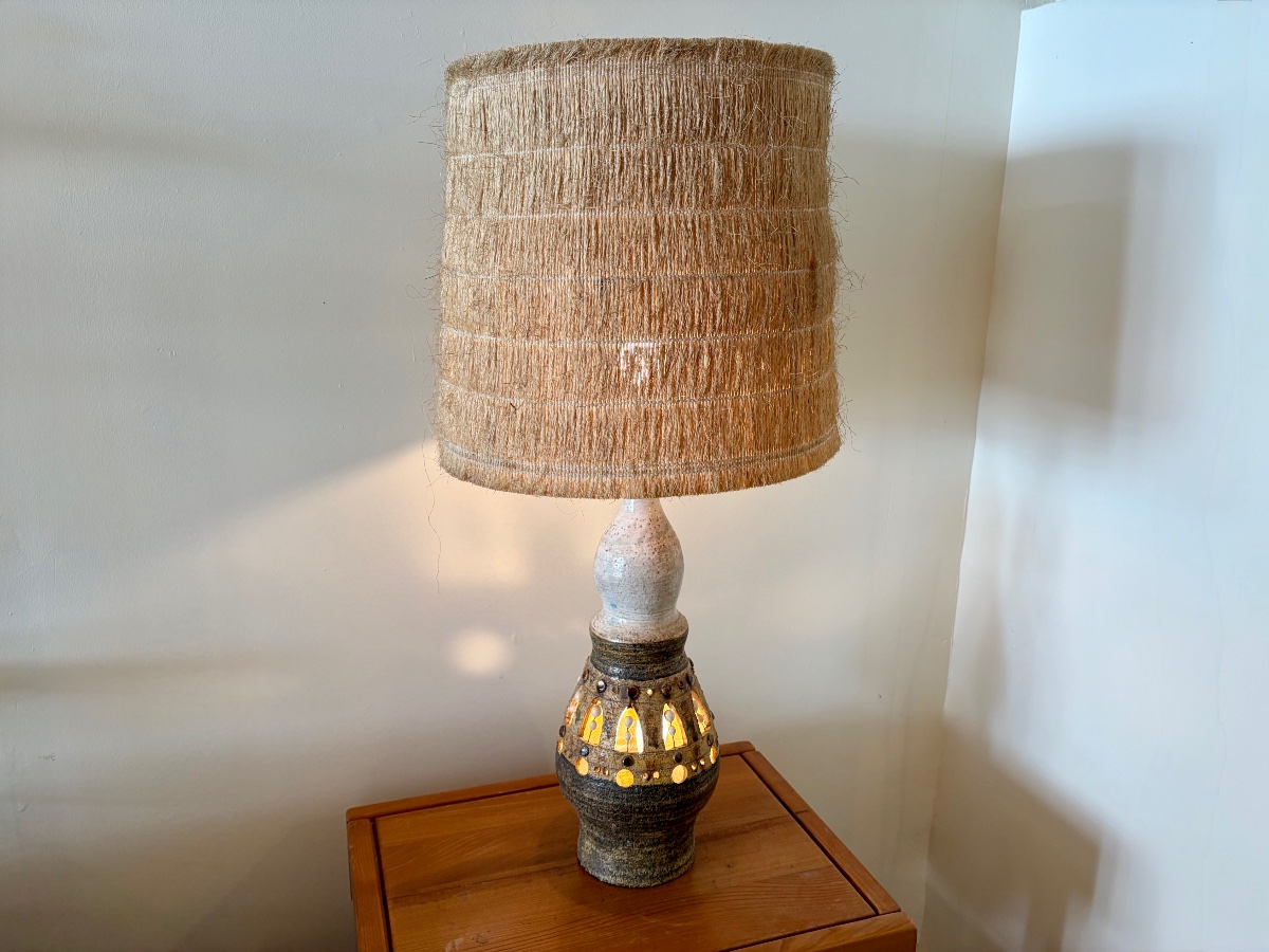 Ceramic Lamp By Georges Pelletier.-photo-4