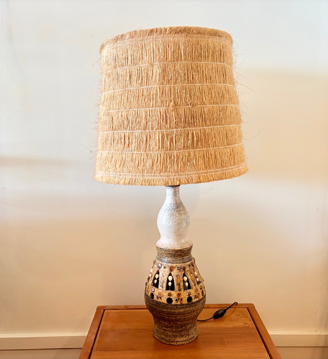 Ceramic Lamp By Georges Pelletier.