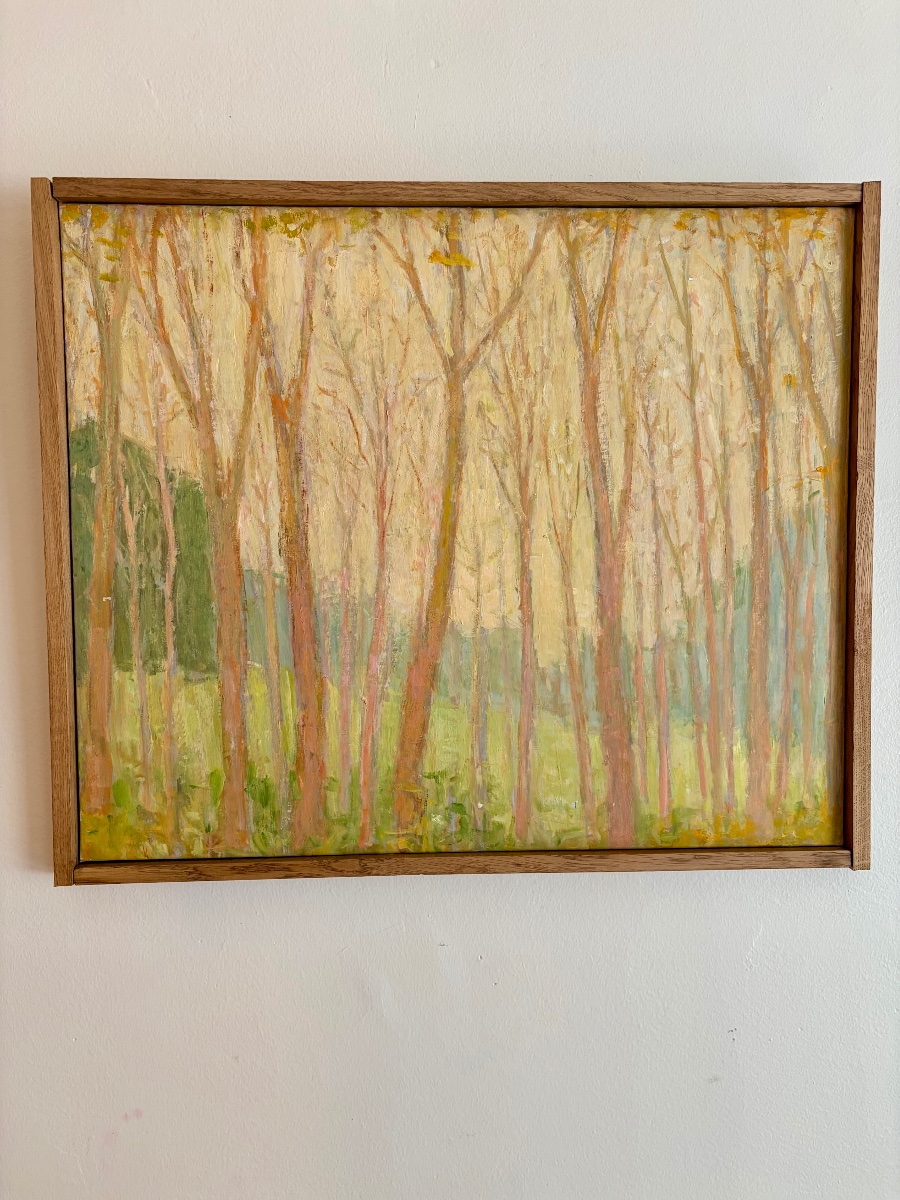 Prokhoroff Ariane (1926-2018) : Bosquet,  Huile sur Toile.-photo-2