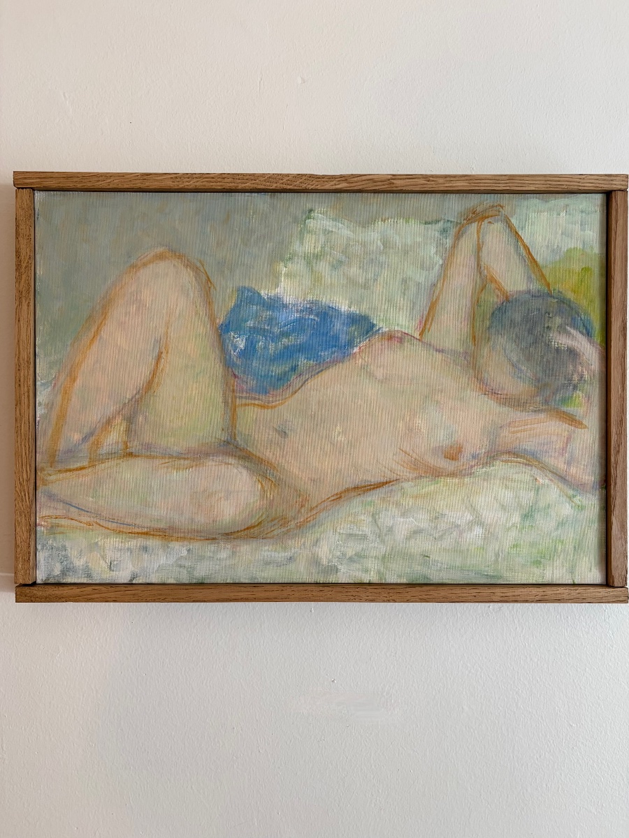 Ariane Prokhoroff (1926–2018): Reclining Nude, Oil On Canvas.-photo-1