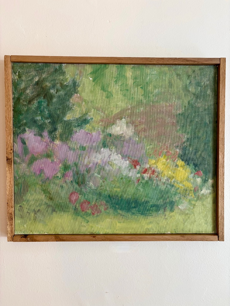 PROKHOROFF ARIANE (1926-2018) : FLEURS DES CHAMPS, HUILE SUR TOILE.-photo-2