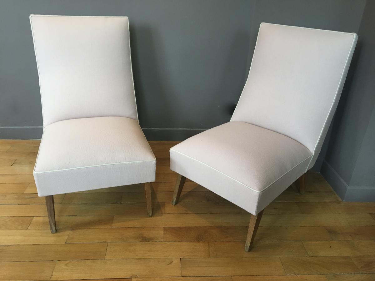 Pair Of Vintage 60's Fireside Chairs.-photo-4