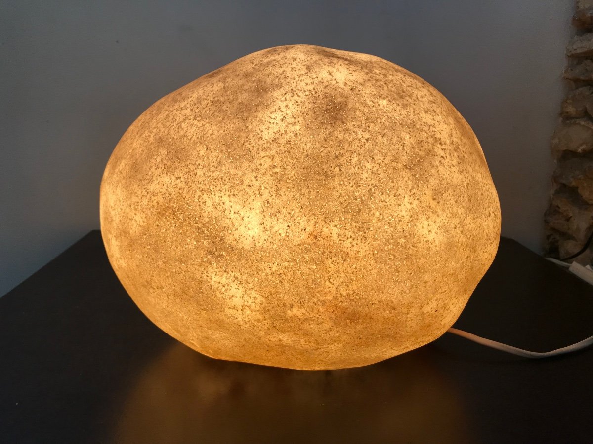 Pebble Lamp By André Cazenave, Circa 1970.-photo-4