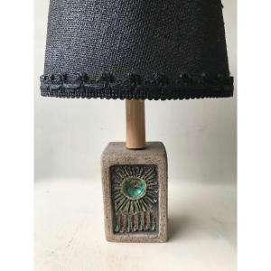 Stone And Ceramic Bedside Lamp.