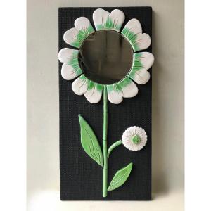 Ceramic Flower Mirror.