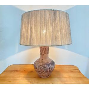 Lampe à poser en céramique par Jacques Blin, vers 1950.