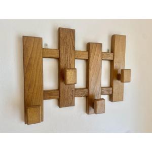 Patère en bois des années 50.