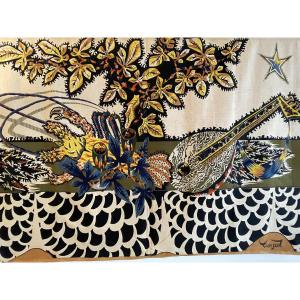 Jean Lurçat, impression sur tissu, vers 1950.