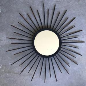 Metal Sun Mirror, Circa 1950.