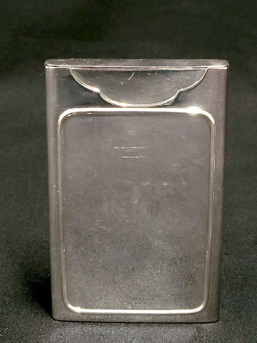 Etui à cartes, Japon periode Meiji. Argent massif et Shibayama sur ivoire.-photo-3