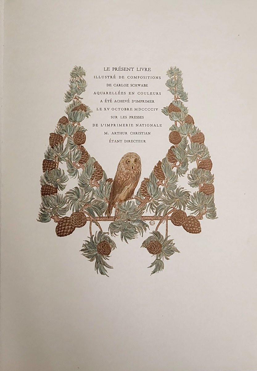 Catulle Mendès "hespérus", Illustrated By Carloz Schwabe, Paris 1904-photo-7